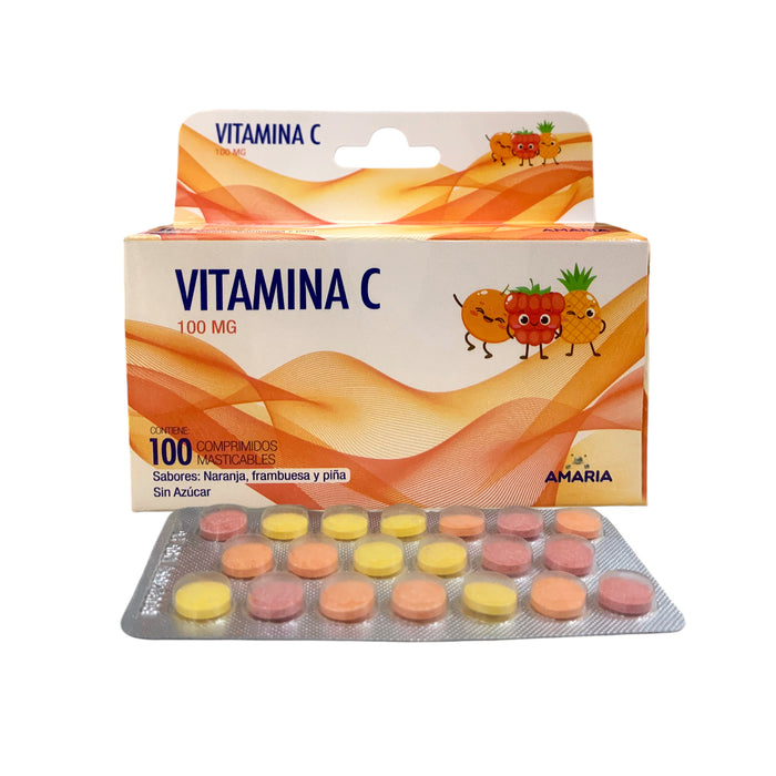 Vitamina C 100Mg Masticable Farmacorp X 100 Comprimidos