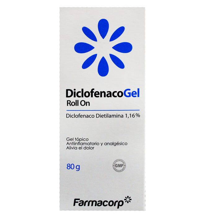 Diclofenaco Roll On Farmacorp Gel X 80G