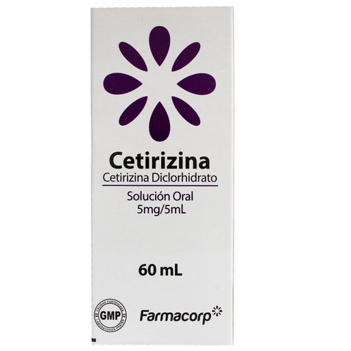 Cetirizina Farmacorp 5Mg-5Ml Jarabe X 60Ml
