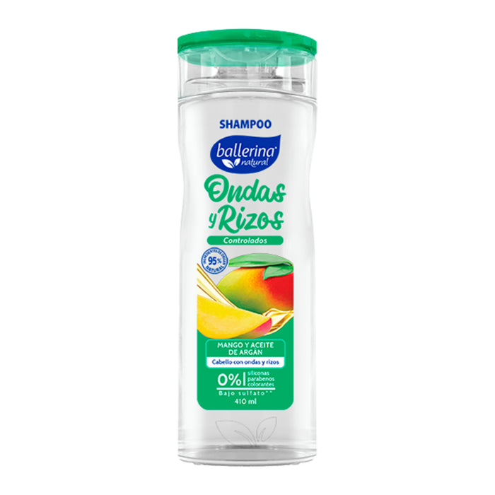 Shampoo Ballerina Ondas Y Rizos Mango X 410Ml