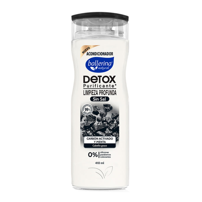 Acondicionador Ballerina Detox Purificante Carbón X 410Ml