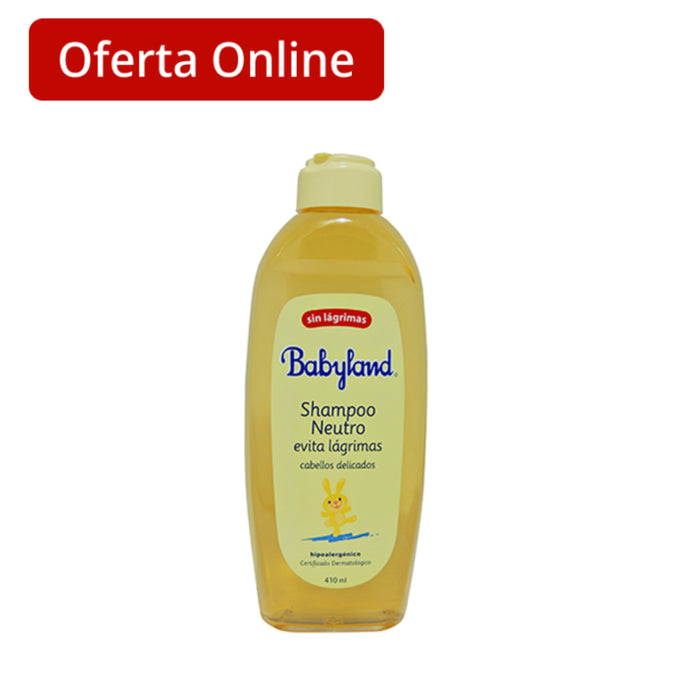 Shampoo Babyland Evita Lágrimas Neutro X 410Ml