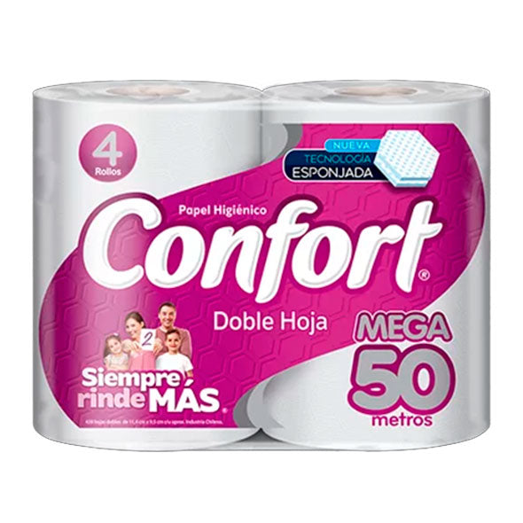 Confort Papel Higienico Dh X 4 Unidades