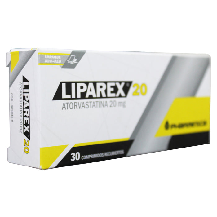 Liparex 20Mg Atorvastatina X Comprimido