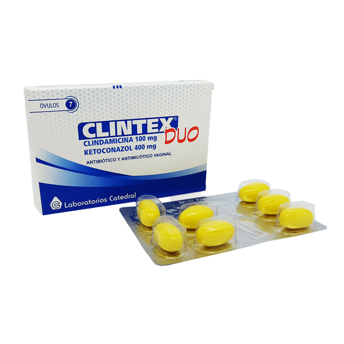 Clintex Duo Clindamicina Ketoconazol X 7 Ovulos