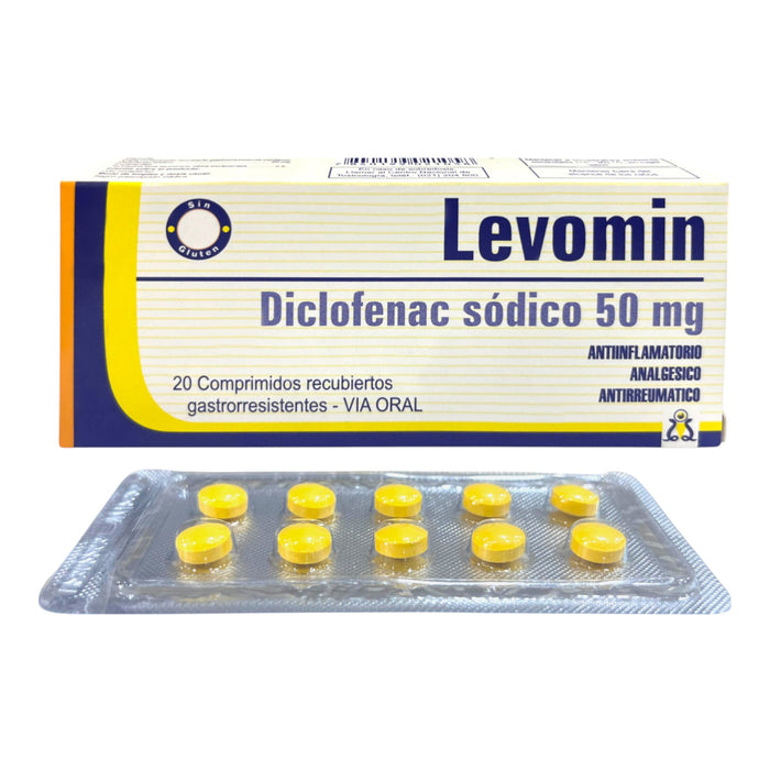 Levomin 50 Mg Diclofenaco X Comprimido