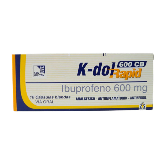 K-Dol Rapid Ibuprofeno 600Mg X Capsula Blanda