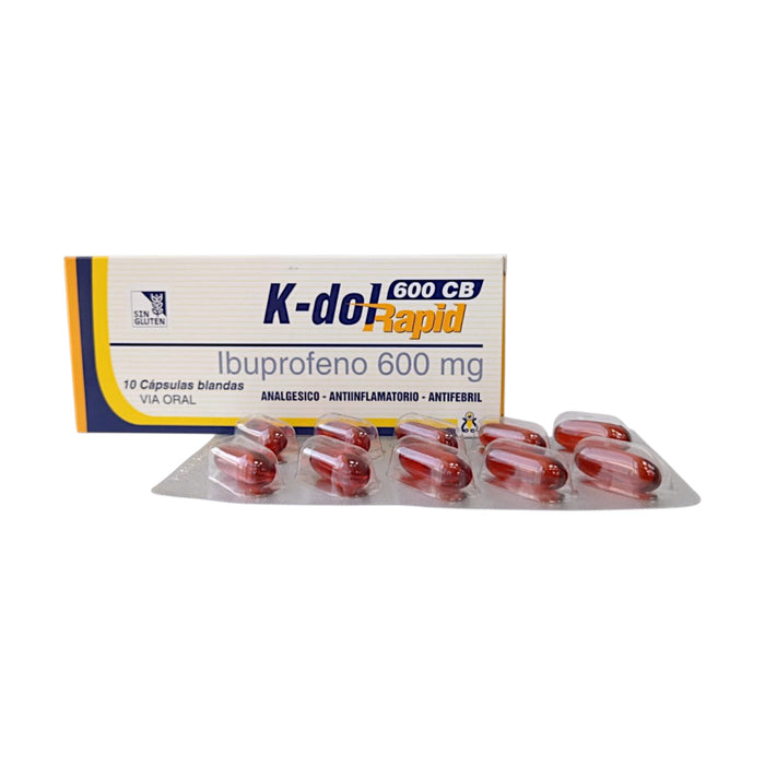 K-Dol Rapid Ibuprofeno 600Mg X Capsula Blanda