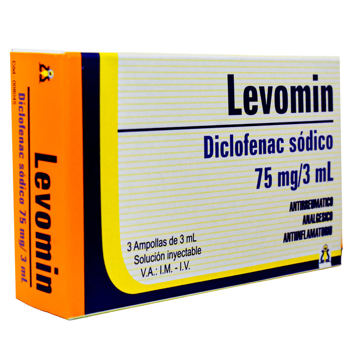 Levomin 75Mg Diclofenaco Im Iv Ampolla X 3Ml