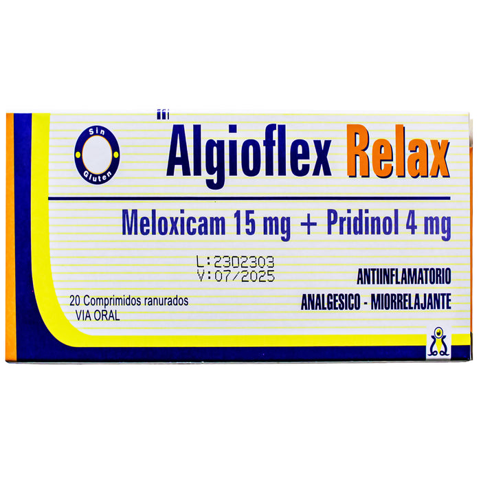 Algioflex Relax Meloxicam Pridinol X Comprimido