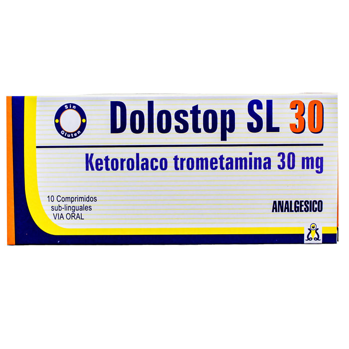 Dolostop Sl 30Mg Sublinguales Ketorolaco X Comprimido