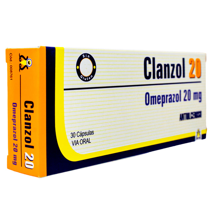 Clanzol 20Mg X 30 Cap Omeprazol