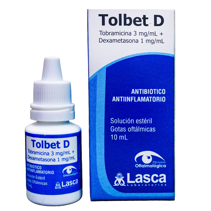 Tolbet D Colirio Tobramicina Dexametasona X 10Ml