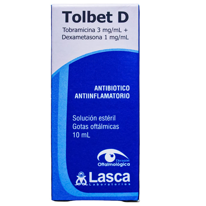 Tolbet D Colirio Tobramicina Dexametasona X 10Ml