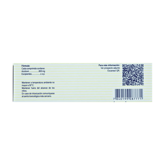 Avir Aciclovir 800Mg X Comprimido