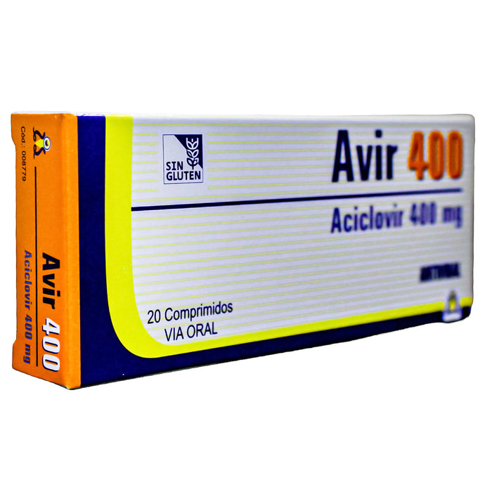 Avir 400Mg Aciclovir X Comprimido