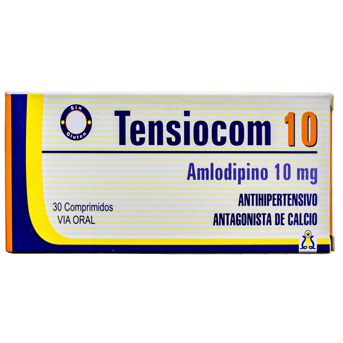 Tensiocom 10Mg Amlodipino X Comprimido