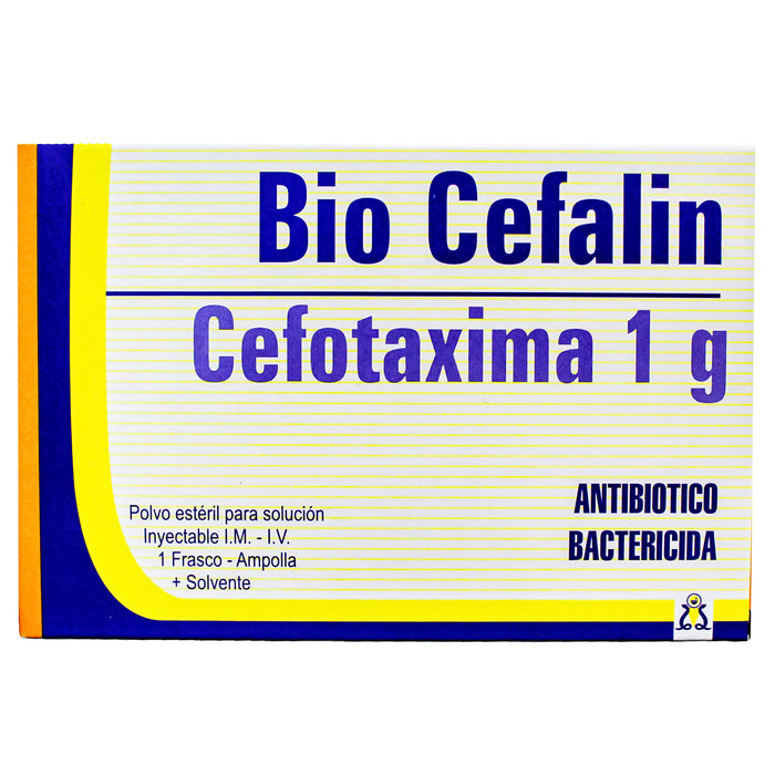 Bio Cefalin 1G Cefotaxima Im Iv Ampolla X Frasco