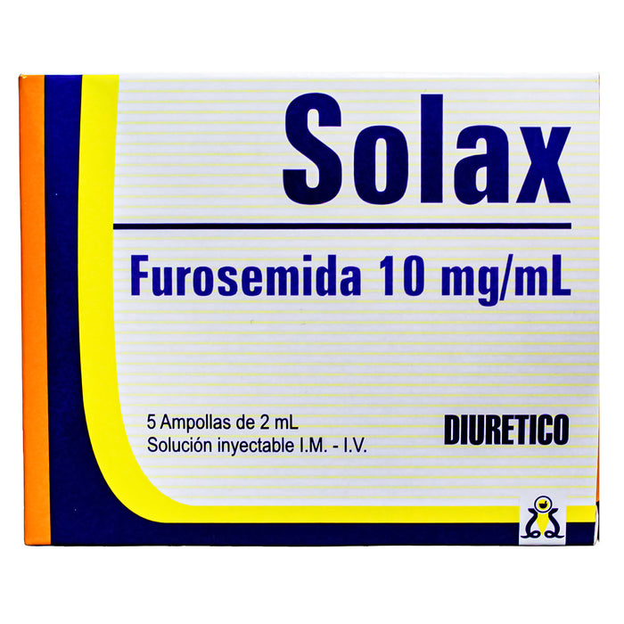 Solax 10Mgml Furosemida 2Ml X 5 Ampollas