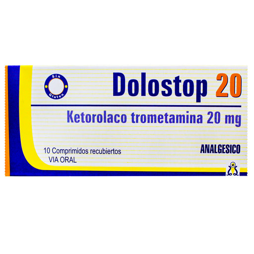 Dolostop 20Mg Ketorolaco X Comprimido