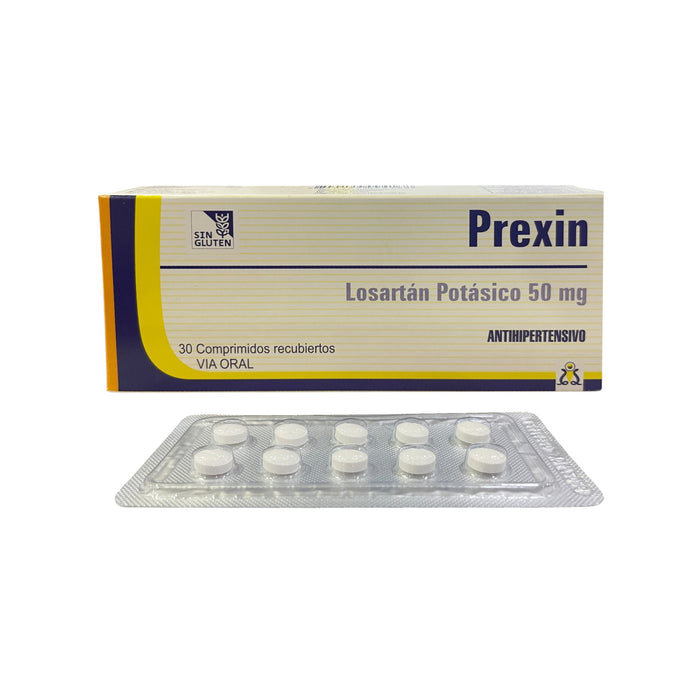 Prexin 50Mg Losartan X Comprimido