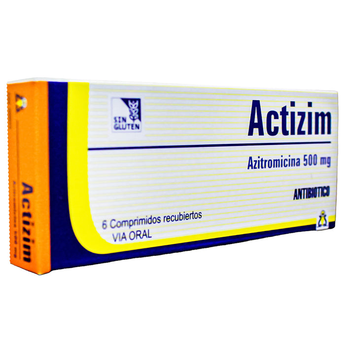 Actizim 500Mg Azitromicina X Comprimido