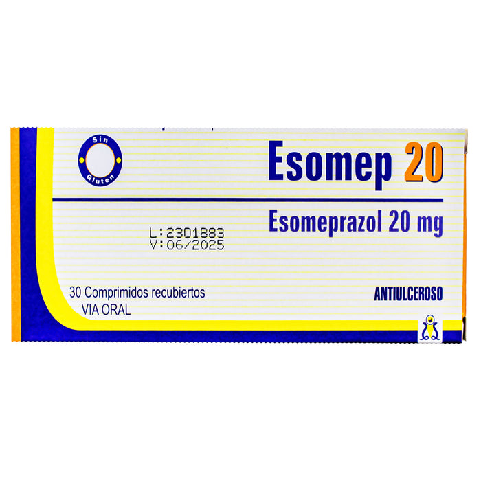 Esomep 20Mg Esomeprazol X Comprimido