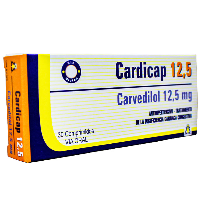 Cardicap 12.5Mg Carvedilol X Comprimido