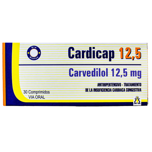 Cardicap 12.5Mg Carvedilol X Comprimido
