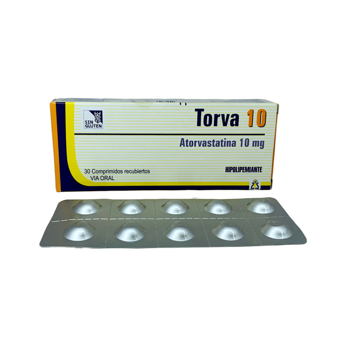 Torva 10 Mg Atorvastatina X Comprimido