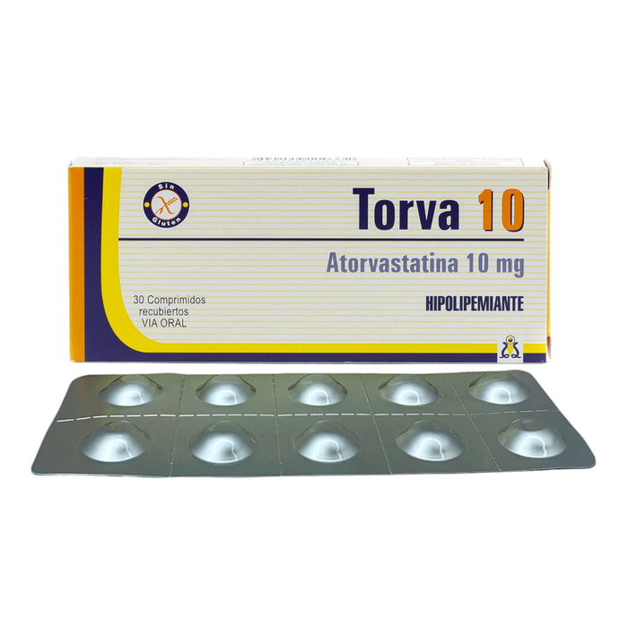 Torva 10 Mg Atorvastatina X Comprimido
