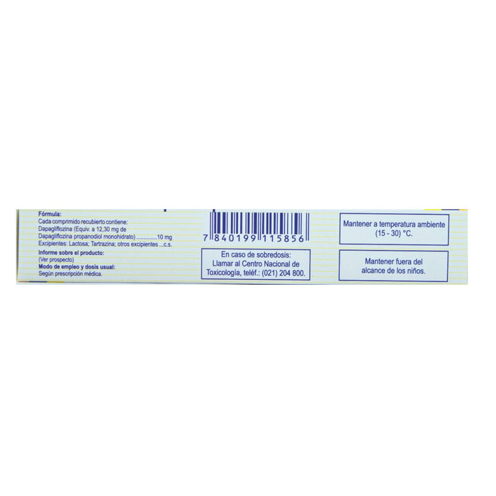 Glifozina Dapagliflozina 10Mg X Comprimido