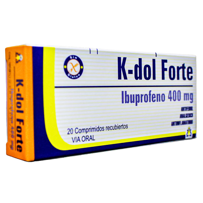 K-Dol Forte 400Mg Ibuprofeno X Comprimido