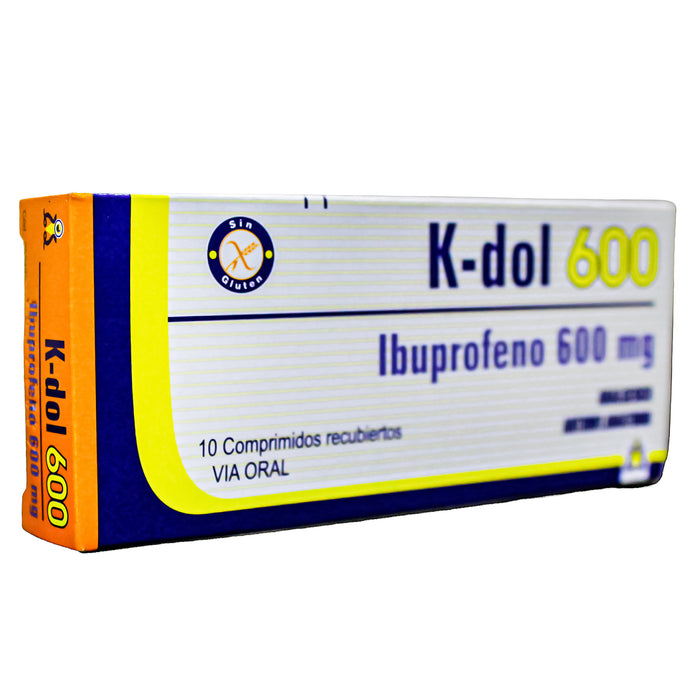 K-Dol 600Mg Ibuprofeno X Comprimido