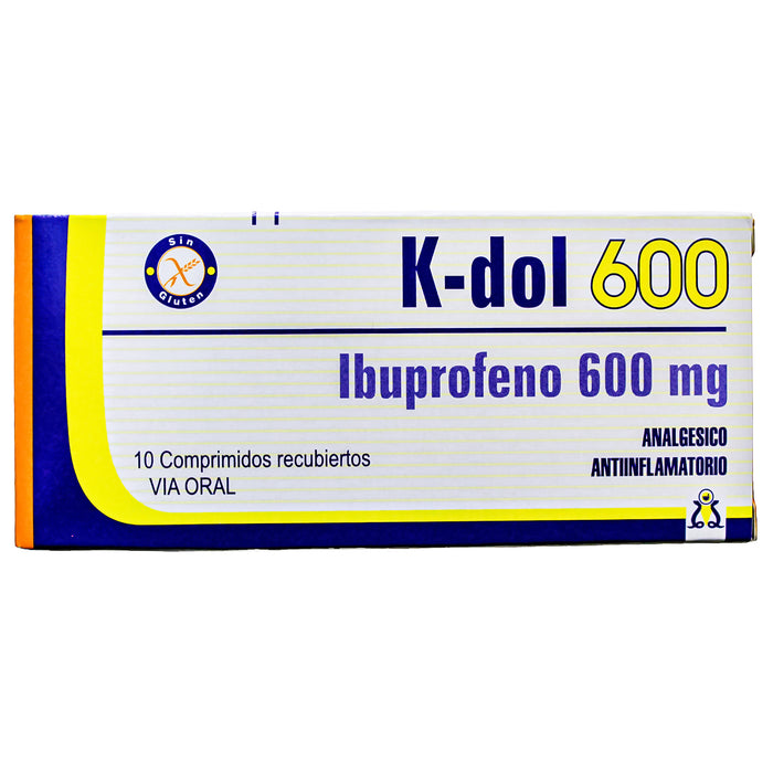 K-Dol 600Mg Ibuprofeno X Comprimido