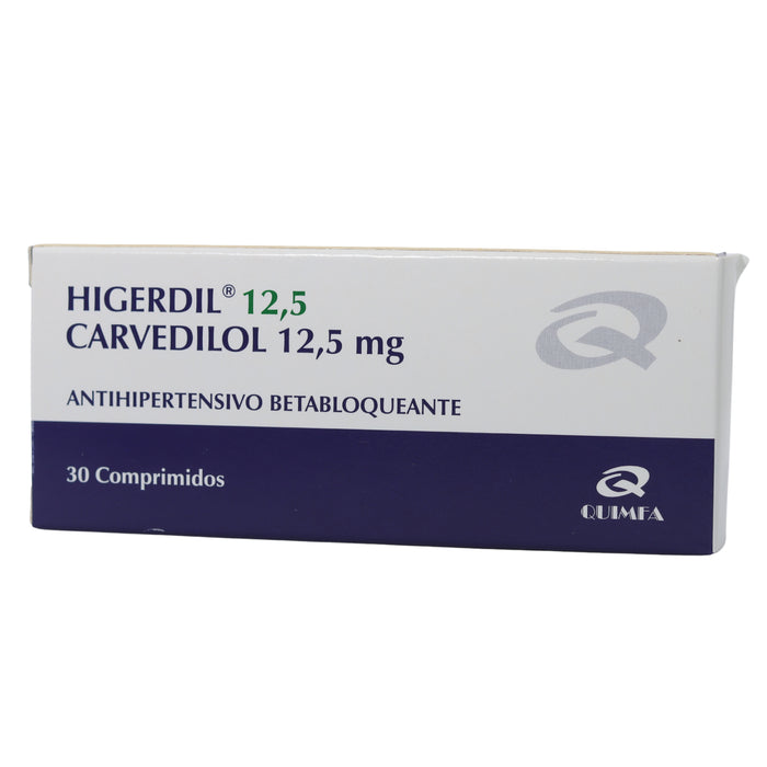 Higerdil Carvedilol 12.5 Mg X 30 Comp