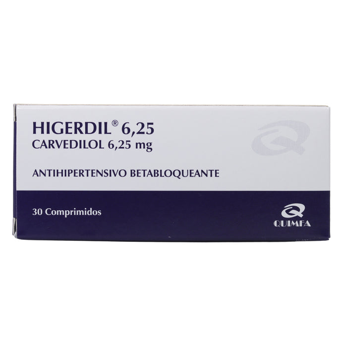 Higerdil Carvedilol 6.25 Mg X 30 Comp