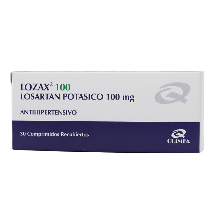 Lozax Losartan Potasico 100Mg X Tableta