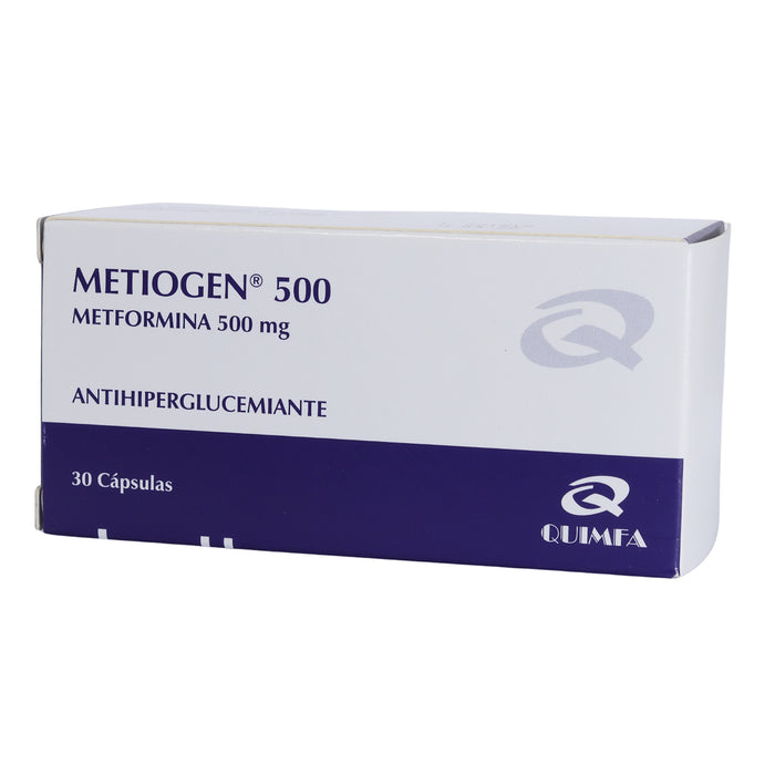 Metiogen Metformina 500Mg X Capsula