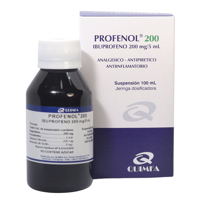 Profenol 200Mg 5Ml Susp X 100Ml Ibuprofeno