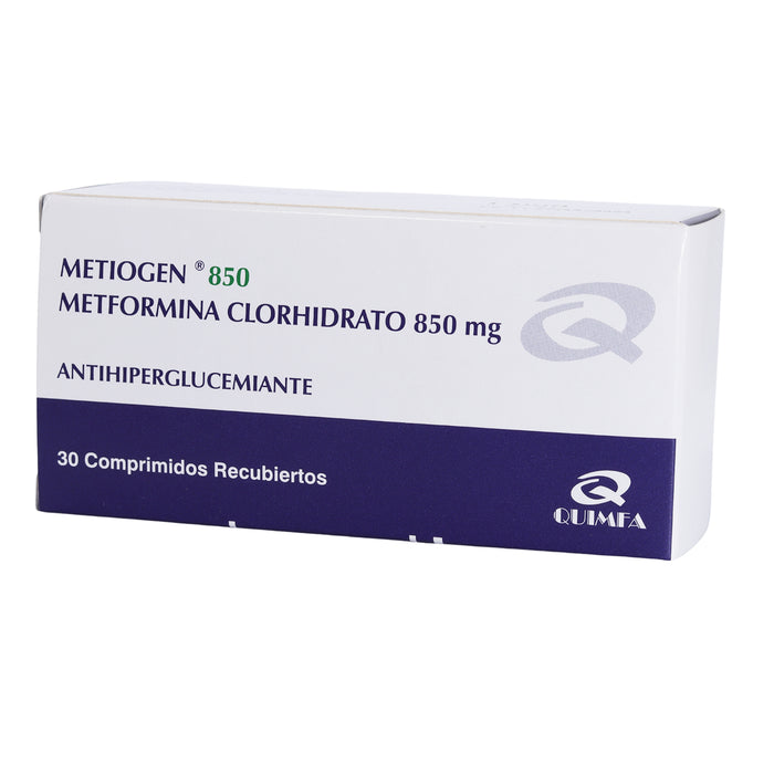 Metiogen Metformina 850Mg X Tableta
