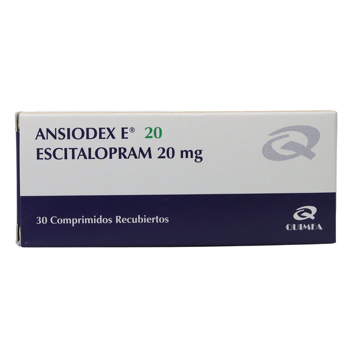 Ansiodex E Escitalopram 20Mg X Tableta