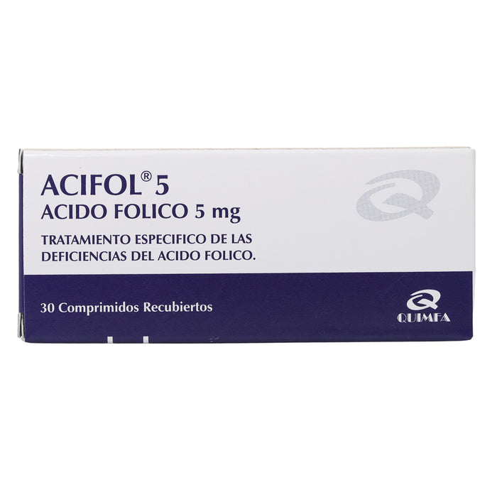 Acifol 5Mg Acido Folico X Tableta