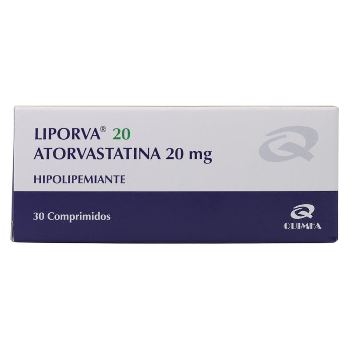 Liporva Atorvastatina 20Mg X Tableta