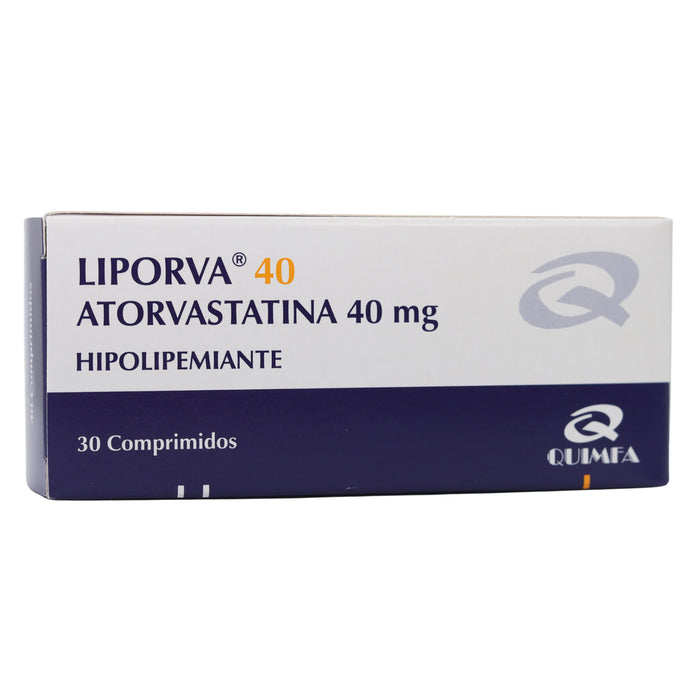 Liporva Atorvastatina 40Mg X Tableta