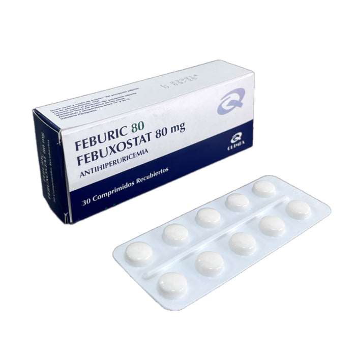 Feburic 80Mg Febuxostat Antihiperuricemia X Comprimido