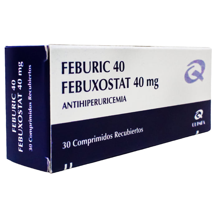 Feburic 40Mg Febuxostat Antihiperuricemia X Comprimido