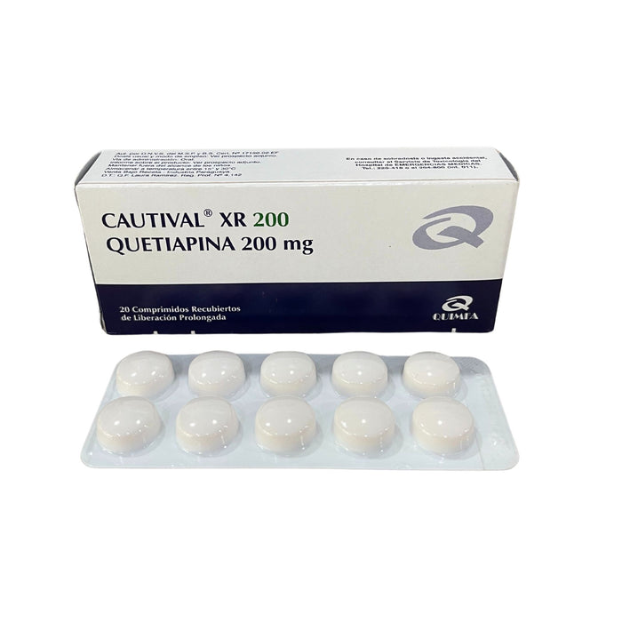 Cautival Xr Quetiapina 200Mg X Comprimido Liberación Prolongada