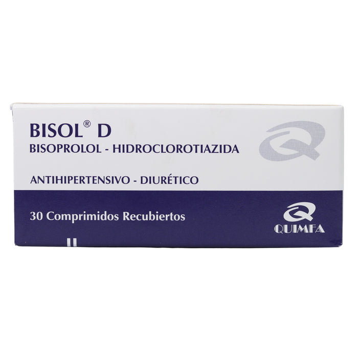 Bisol D Bisoprolol 10Mg Y Hidroclorotiazida 6.25Mg X Tableta