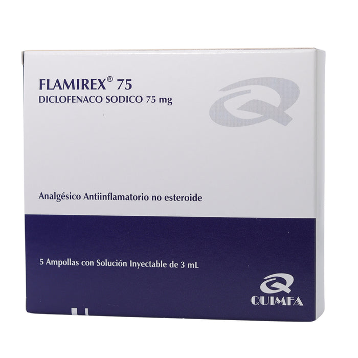 Flamirex Diclofenaco Sodico 75Mg Y 3Ml X Ampolla